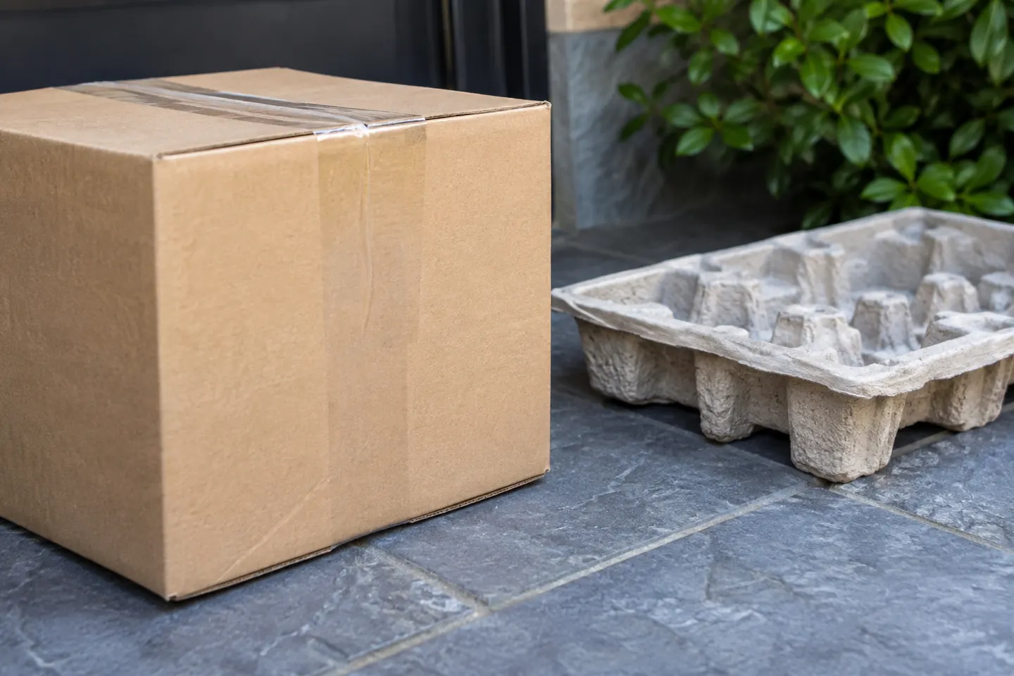 予定の納品分から分けて置いた余分な資材箱