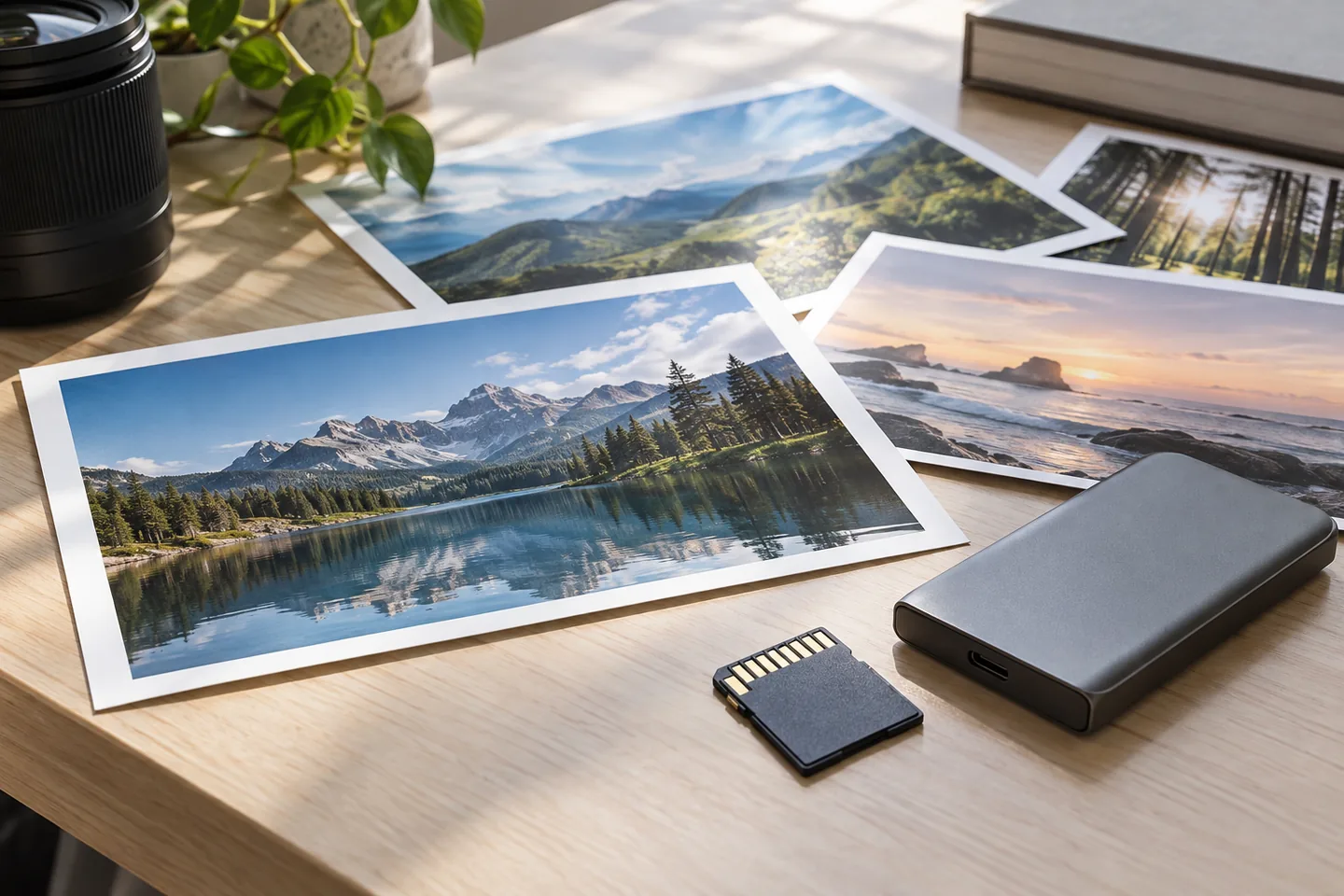 Photographic prints and image storage media